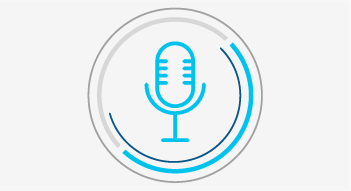 Icon image of a microphone