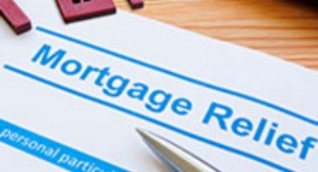 Mortgage Relief form and pen