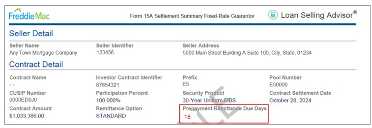 image showing prepayment remittance due day