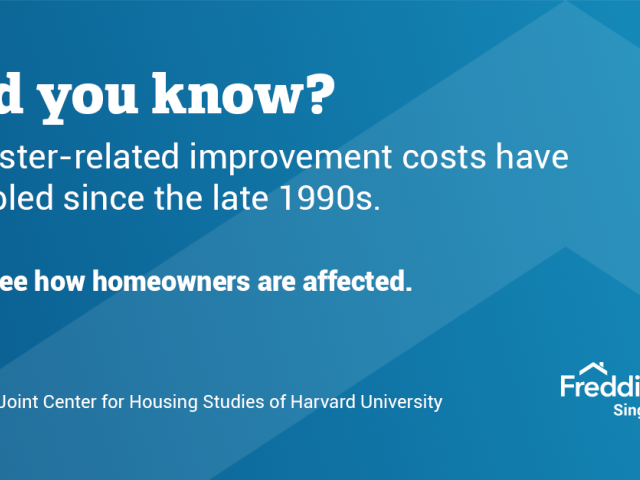 Did you know, disaster-related improvement costs have doubled since the late 1990s
