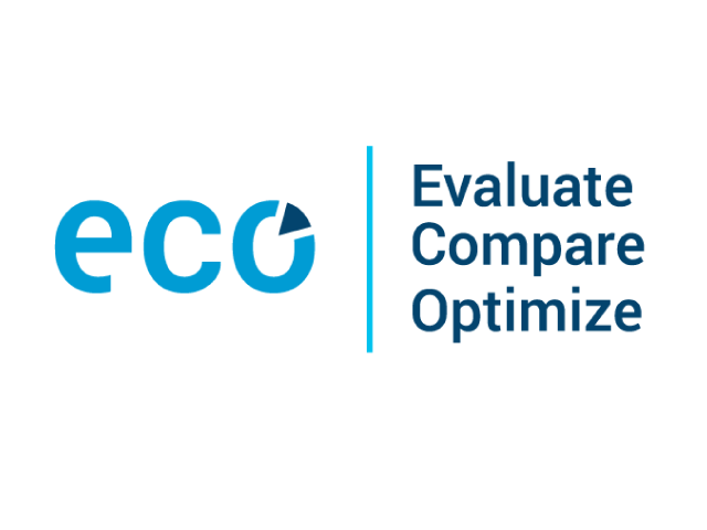 Graphic for eco with words evaluate, compare and optimize